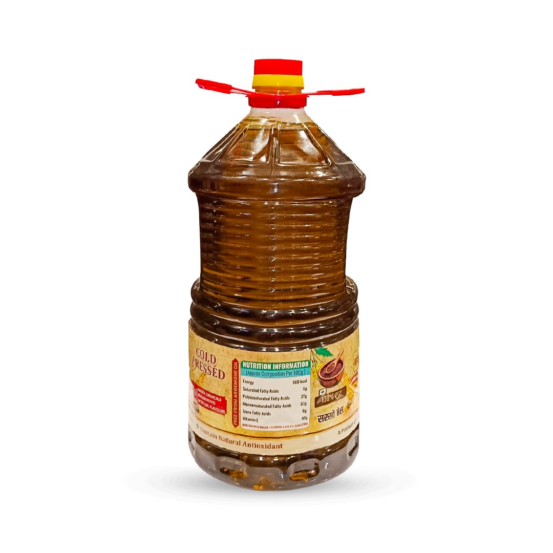 Black Cold Pressed Mustard Oil 5Ltr. (Kali Sarson)