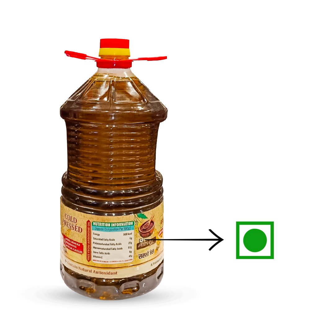 Black Cold Pressed Mustard Oil 5Ltr. (Kali Sarson)