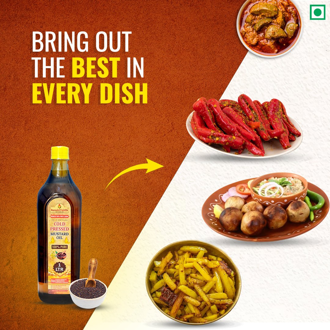 Black Cold Pressed Mustard Oil (Kali Sarson)